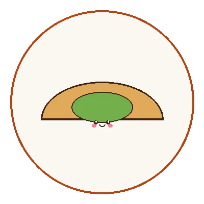 Illustration of artisan matcha croissant and fresh coffee